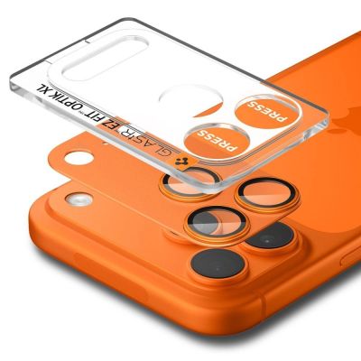 2. Spigen Optik Pro XL Kameralinsenglas für iPhone 17 Pro Max – Orange