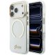 Guess IML Script Metal MagSafe Hülle für iPhone 18 Pro / 17 Pro – transparent