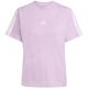2. adidas Essentials 3-Streifen Baumwolle Damen T-Shirt Helllila JV7362