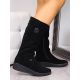 2. Rieker W R237 wasserdichte Nubukstiefel mit Schaffellfutter