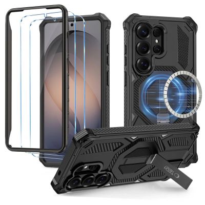 Tech-Protect MagBlast MagSafe Hülle + 2er-Pack Schutzglas für Samsung Galaxy S26 Ultra – Schwarz