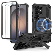 Tech-Protect MagBlast MagSafe Hülle + 2er-Pack Schutzglas für Samsung Galaxy S26 Ultra – Schwarz