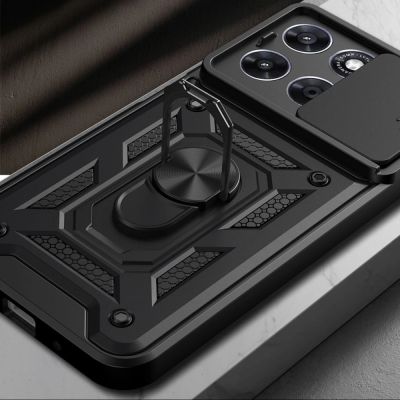 7. Tech-Protect CamShield Pro Hülle für Motorola Moto G67 / G77 - Schwarz