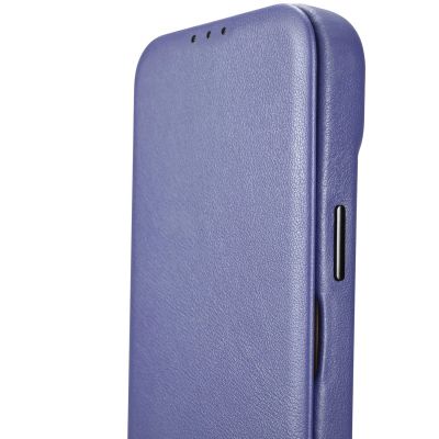14. iCarer CE Premium Leather Folio Case iPhone 14 Pro Max Magnetic Flip Leather Folio Case MagSafe Light Purple (WMI14220716-LP)