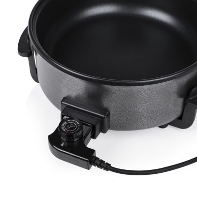 4. Tristar | Multifunktionale XL-Grillpfanne | PZ-9135 | Durchmesser 30 cm | Grill | 1500 W | Inkl. Deckel | Fester Griff | Schwarz