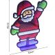4. Spiegeldekoration mit LED-Diode, Unendlichkeitsspiegeleffekt, Weihnachtsmann