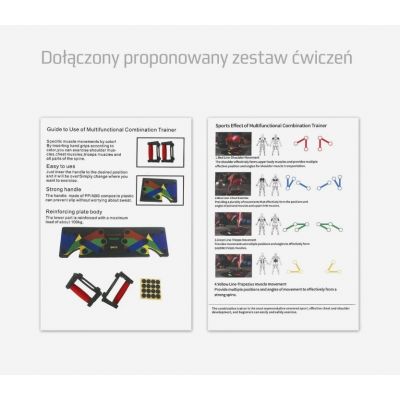8. HMS PU10 Multifunktions-Liegestützbrett rot