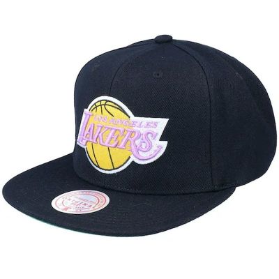 Mitchell & Ness NBA Los Angeles Lakers Top Spot Snapback Hwc Lakers Cap HHSS2976-LALYYPPPBLCK