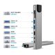 7. Tech-Protect HB09 USB-Hub 8-in-1 (USB-C + USB-A 3.0 + USB-C 3.0 + HDMI 4K 60Hz + SD/TF + PD 100W + RJ45 1000 MB/s) – Grau