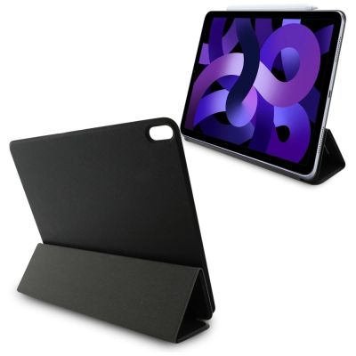 6. Karl Lagerfeld Saffiano Magnetische Karl & Choupette iPad Air 13" 2024 Buchcover-Hülle - Schwarz