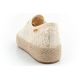 5. Lee Cooper Damen-Sneaker mit Schnürung, beige Plateau