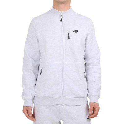 Herren-Sweatshirt 4F M2547, kühles Hellgrau-Melange, 4FWMM00TSWSM2547, Größe 27M