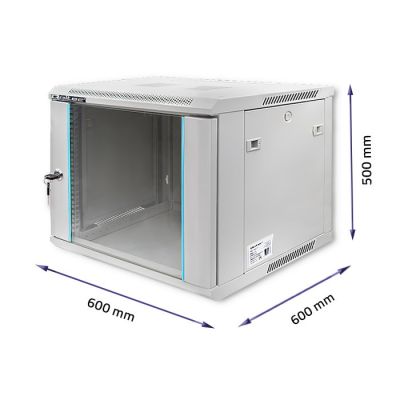 3. QOLTEC Rack-Schrank 19" | 9 HE | 600 x 500 x 600 mm