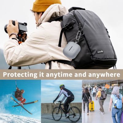 5. Tech-Protect Silikon-Hakenhülle für Samsung Galaxy Buds 3 / 3 Pro – Schwarz