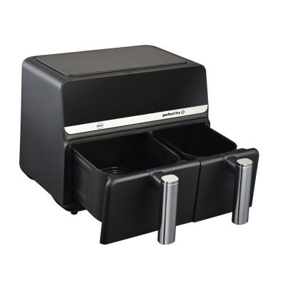 12. ELDOM FETTFREIE FRITTEUSE FR200 9 L, 2200 W, ZWEI UNABHÄNGIGE SCHUBLADEN, 8 PROGRAMME, LED-ANZEIGE, TEMPERATUR 80 °C–200 °C