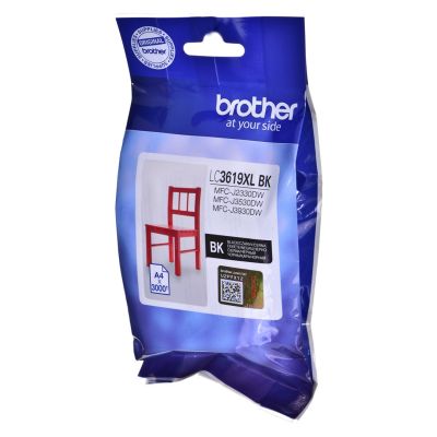 2. Brother schwarze Tintenpatrone LC3619XLBK=LC-3619XLBK, 3000 Seiten