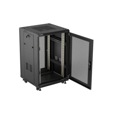 5. LANBERG Standschrank 18 HE 600 x 600 mm Schwarz