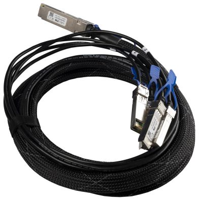 Mikrotik XQ+BC0003-XS+ InfiniBand-Kabel 3 m QSFP28 4x SFP28 Schwarz, Chrom