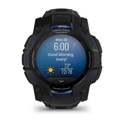 8. Garmin Instinct 3 3,3 cm (1,3") AMOLED 45 mm Digital 416 x 416 px Schwarz GPS