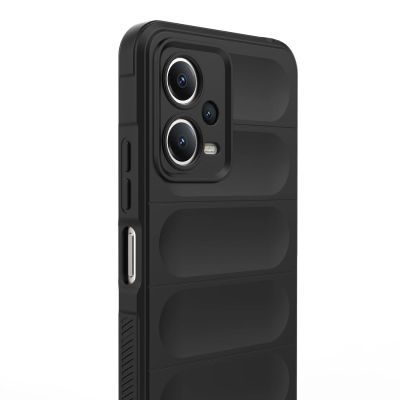 12. Magic Shield Hülle für Xiaomi Redmi Note 12 5G / Poco X5 5G Flexible Panzerabdeckung Rot