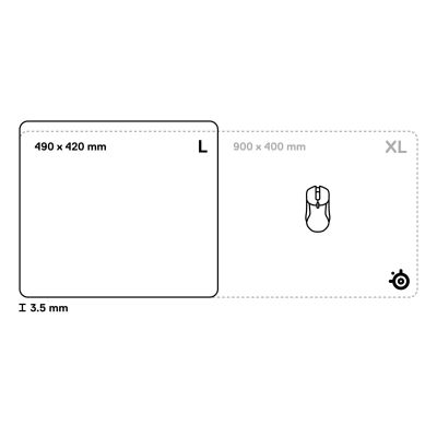 3. SteelSeries QcK Performance Speed L Mauspad