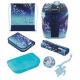 Herlitz SoftLight Plus Greenline Blue Ice Schulrucksack-Set Mädchen Polyester Blau, Marineblau (Marineblau)
