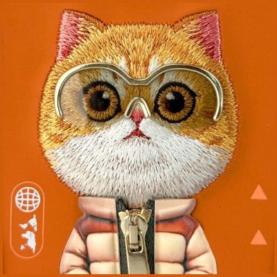 6. Nimmy Cool&Cute 2.0 Katzenhülle für iPhone 17 Pro Max – Orange