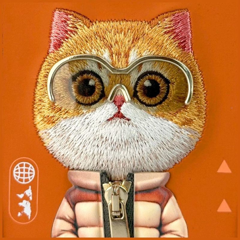 6. Nimmy Cool&Cute 2.0 Katzenhülle für iPhone 17 Pro Max – Orange