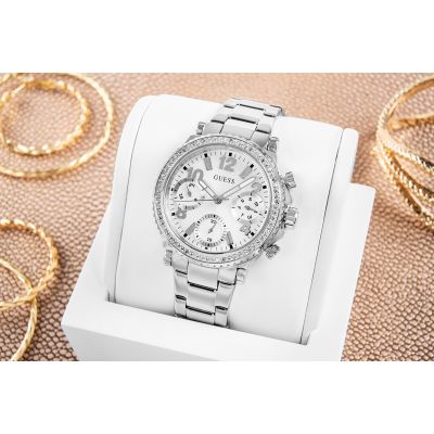 5. Guess Cosmic GW0590L1 Damenuhr + Box