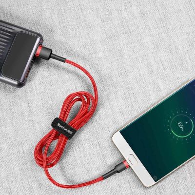 6. Baseus Cafule Kabel CAMKLF-C09 USB-A / Micro USB 1,5A 2 m - rot