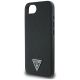 6. Guess Grained Triangle MagSafe iPhone 16e Hülle - Schwarz