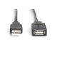 3. DIGITUS DA-73101 Kabel (USB M - USB F; 15 m; schwarz)