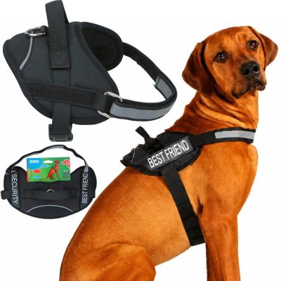 17. Hundegeschirr mit reflektierendem Band, Größe 59–81 cm, extra groß