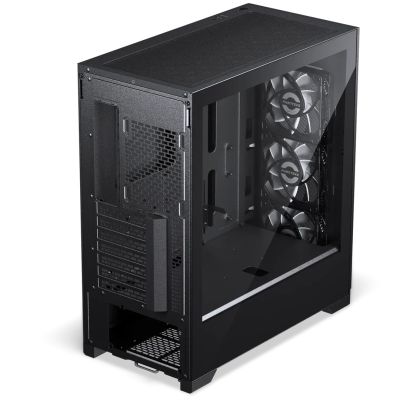 4. PHANTEKS Eclipse G370A PC-Gehäuse, Midi-Tower, SSI-EEB, RGB, Tempered Glass - inklusive 3x 120-mm-Lüfter, schwarz