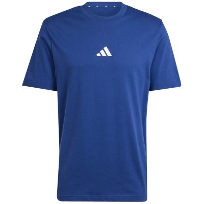 8. Herren adidas Essentials Small Logo Single Jersey T-Shirt blau JF1093
