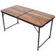 10. Klappbarer Campingtisch 120 x 60 x 70/62/55 cm, Holz