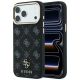 Guess Peony 4G MagSafe Hülle mit kleinem Logo für iPhone 17 Pro / 18 Pro – Schwarz