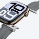 7. AmazingThing Class Band Lederarmband für Apple Watch 45 / 46 / 49 mm - Grau