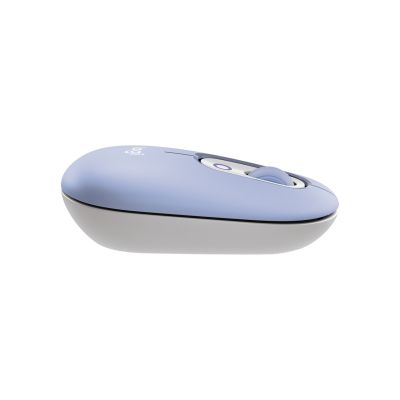 7. Logitech Pop Icon Combo Tastatur und Maus inklusive, universelle Bluetooth-QWERTZ-Tastatur, türkisch-lila, weiß