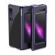 Plating Case hard case Electroplating frame Handyhülle Schutzhülle für Samsung Galaxy Fold blau
