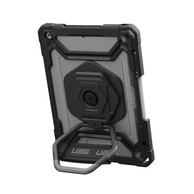 6. UAG Plasma HS Kickstand – Schutzhülle mit Apple Pencil-Halterung, Handauflage und Ständer für iPad 10,9" 10. Generation / 11" (A16) (Eis/Schwarz)