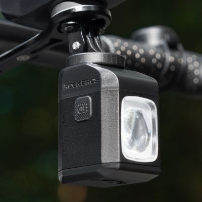 5. Rockbros M8 1600lm Fahrrad-Frontlicht mit Fernbedienung, 10 m Reichweite, wiederaufladbarem 4000 mAh Akku – Schwarz