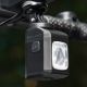 5. Rockbros M8 1600lm Fahrrad-Frontlicht mit Fernbedienung, 10 m Reichweite, wiederaufladbarem 4000 mAh Akku – Schwarz