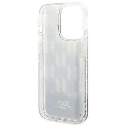 7. Karl Lagerfeld KLHCP14LLMNMK iPhone 14 Pro 6.1" Hardcase schwarz / schwarz Liquid Glitter Monogram