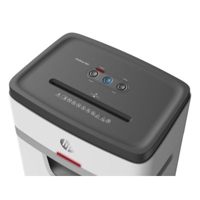 8. HP ONESHRED 18CC Aktenvernichter, P-4 Schnipsel, 18 Blatt, 25 l, hellgrau, HPN280518CCON-14.