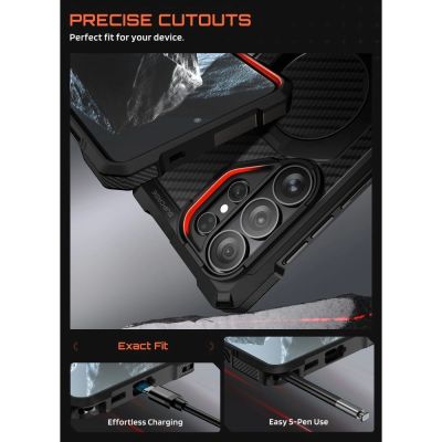 7. Supcase UB Grip Mag MagSafe Hülle für Samsung Galaxy S26 Ultra - Schwarz