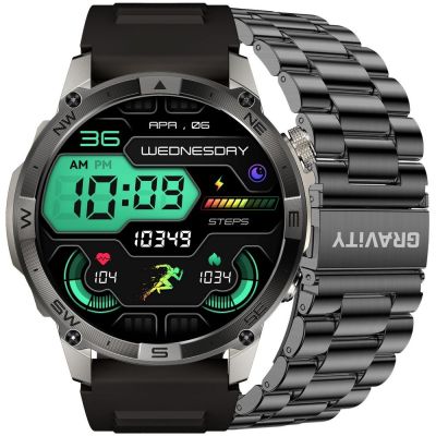 Smartwatch Gravity Graphite Armband + Armband GT46-3