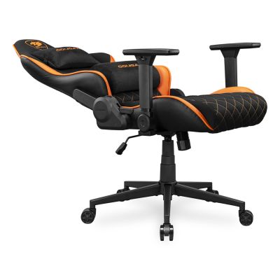 9. COUGAR CGR-A2F Universal-Gaming-Stuhl, gepolsterter Sitz, Schwarz, Orange