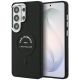 Karl Lagerfeld MagSafe Hülle mit geprägtem Ring und RSG-Logo für Samsung Galaxy S26 Ultra – Schwarz