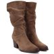 4. Beige Velourslederstiefel Vinceza 58597